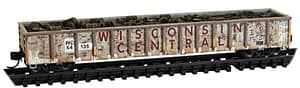 WEATHERED WISCONSIN CENTRAL 52"6" GREENVILLE GONDOLA RD# 54135 - END OF JUNE DELIVERY