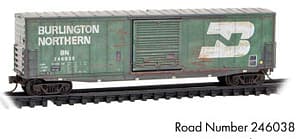 WEATHERED BN 50FT SINGLE DR BOXCAR RD# 246038