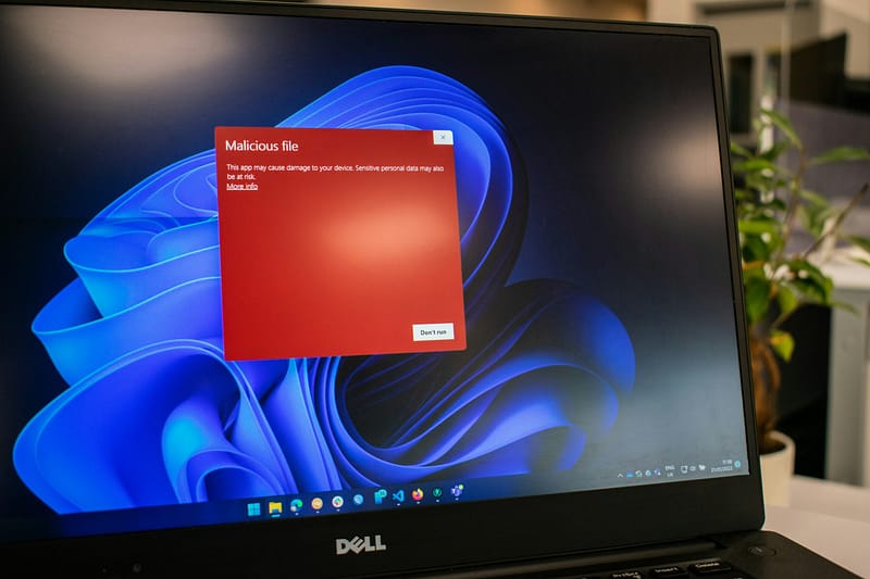 ed-hardie-1C5F88Af9ZU-unsplash computer showing virus & malware needing removal