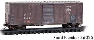 WEATHERED PENNSYLVANIA 40FT SINGLE DR BOXCAR RD# 86025