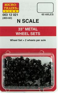 33" METAL WHEEL SETS - 60 AXLES