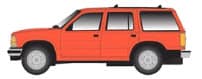 1993 FORD EXPLORER - ORANGE- UNLETTERED