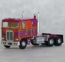 BURGUNDY & ORANGE K100 - SALEM SCHEME - VIT FLAT TOP