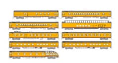 (N) Milwaukee Road Olympian Hiawatha Post 1955 Scheme 9 Car Set - 3 sets left