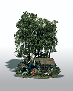 MINI SCENE UNPAINTED METAL KIT The Hunter