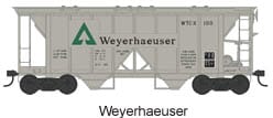 Ho 70t 2-Bay Cvd Hopper Weyerhaeuser 100