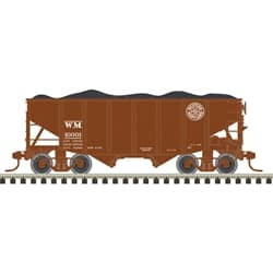 N MASTER 55-TON FISHBELLY COAL HOPPER WESTERN MARYLAND #10001