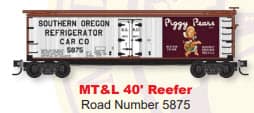 Z SCALE MT&L 40FT REEFER RD# 5875 - ARRIVING 02/24