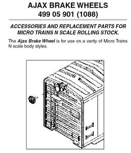 AJAX BRAKE WHEELS - ONE DOZEN PER PACKAGE - 5 PCS LEFT