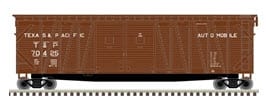 TEXAS & PACIFIC 50FT SINGLE SHEATHED BOXCAR NO END DOORS RD# 70425