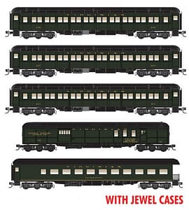VIRGINIAN 5 CAR PASSENGER SET - JEWEL CASES