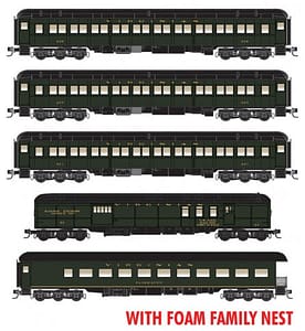 VIRGINIAN 5 CAR PASSENGER SET - FOAM INSTERT