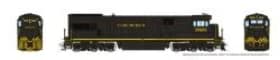 HO GE U36C (DC/DCC/Sound): Clinchfield - Black Scheme: #3600