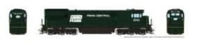 HO GE U33C w/ fairing (DC/DCC/Sound): Penn Central - Red P: #6557