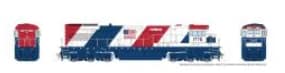 HO GE U34CH (DC/DCC/Sound): Conrail - Bicentennial: #1776