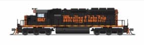 9472 EMD SD40-2, W&LE 6347, Black & Orange, Paragon4 Sound/DC/DCC, N