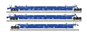 BNSF (SFLC) 53FT ARTICULATED WELL CAR 3 CAR SET RD 9022