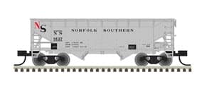 NORFOLK SOUTHERN 2 BAY OFFSET HOPPER RD# 9137