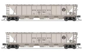 PENNSYLVANIA W/BLACK CIRCLE KEYSTONE H32 COVERED HOPPERS