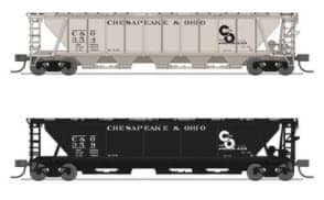 C&O VARIETY PACK H32 COVERED HOPPERS