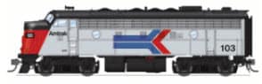 9686 EMD F7A, Amtrak 105, Phase I Scheme, Paragon4 Sound/DC/DCC, HO