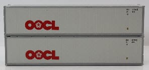 OOCL 40FT STANDARD HEIGHT SMOOTH SIDE CONTAINER 2 PACK