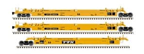 TTX 53FT ARTICULATED WELL CAR 3 CAR SET RD 728527
