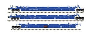 TTX 53FT xBRAN FORWARD THINKING LOGO ARTICULATED WELL CAR 3 CAR SET RD 888663