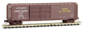 UNION PACIFIC 50FT BOXCAR RD# 155000 - Z SCALE