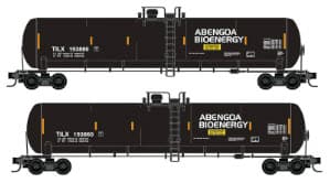 TILX ABENGOA BIOENERGY 56FT GENERAL SERVICE TANK CAR 2 PACK