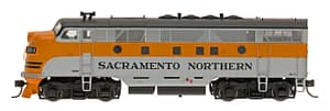 SACRAMENTO NORTHERN EMD F3 LOCOMOTIVE DC- 2 RD#'S AVAILABLE