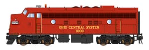 OHIO CENTRAL EMD F7A LOCOMOTIVE DC- 2 RD#'S AVAILABLE
