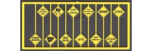 Ho Warning Signs Written 12pcs