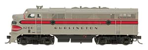 CHICAGO, BURLINGTON, & QUINCY- PHASE 3 EMD F3 LOCOMOTIVE DC- 4 RD#'S AVAILABLE