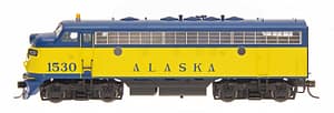 ALASKA RR- DOT SCHEME EMD F7A LOCOMOTIVE DC- 1 RD# AVAILABLE