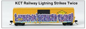 SP. RUN MICRO-TRAINS KCS LIGHTNING STRIKES TWICE