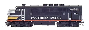 SOUTHERN PACIFIC- BLACK WIDOW EMD F3 LOCOMOTIVE DC- 4 RD#'S AVAILABLE