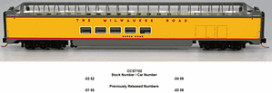 MILWAUKEE ROAD/UP PASSENGER CAR - 2 #'S AVAILABLE - NEW RD #'S
