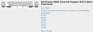 PROCOR-DCLX 6 PACK - DOW CHEMICAL