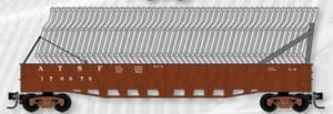 ATSF GONDOLA 3P PACK WITH CAR FRAMES - FOAM INSERT - ETA MARCH 2024