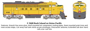 ROCK ISLAND EX UP F-9AM RD# 4168 DCC READY