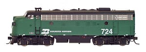 BURLINGTON NORTHERN EMD F7A LOCOMOTIVE DC- 4 RD#'S AVAILABLE