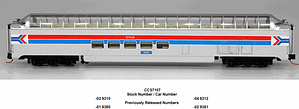 AMTRAK PHASE 1 SUPERDOME PASSENGER CAR - 2 #'S AVAILABLE - NEW RD#'S