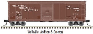 N Usra Steel Boxcar WA&G RR 4134
