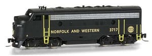 Z SCALE - N&W F7 RD# 3717