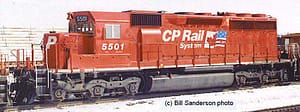 CP DUAL FLAG SCHEME SD40 #5501 DCC READY