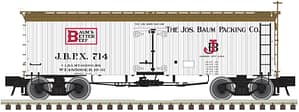 HO 36' WOOD REEFER BAUM'S BETTER BEEF #714