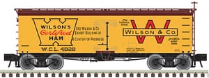 HO 36' WOOD REEFER WILSON PACKING CERTIFIED HAM #4824