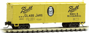 BALL GLASS 40FT BOXCAR ROAD # 1022
