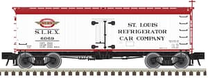 HO 36' WOOD REEFER ST LOUIS REFRIGERATOR CAR CO #6069